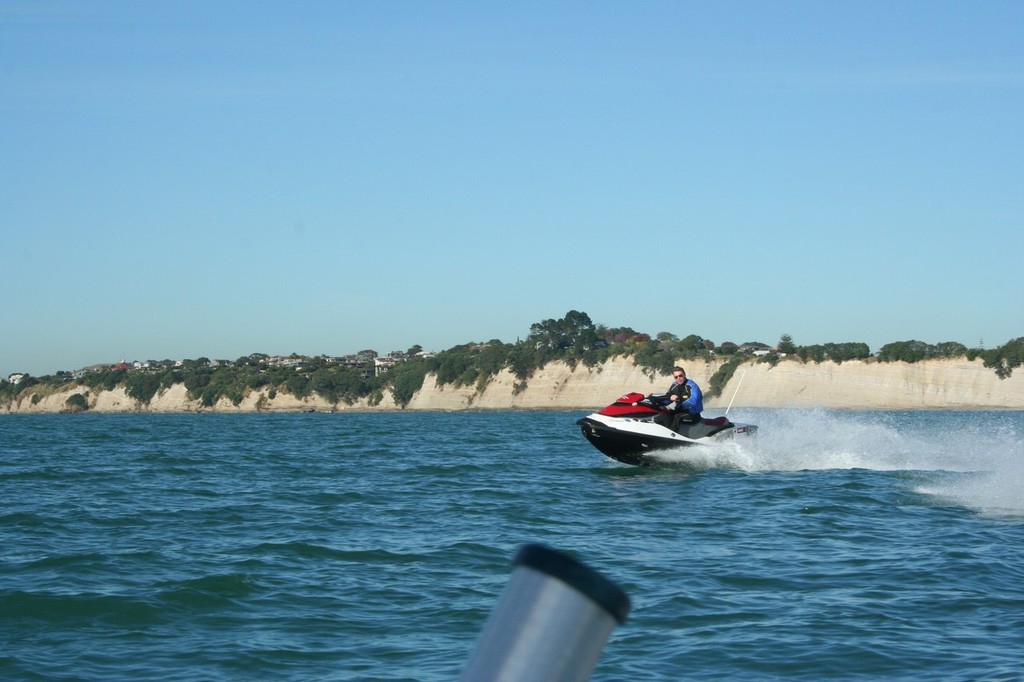 Jeremy Burfoot in training on Takapuna Beach - Ultimate Ride: Jeremy Burfoot © Angela Jones